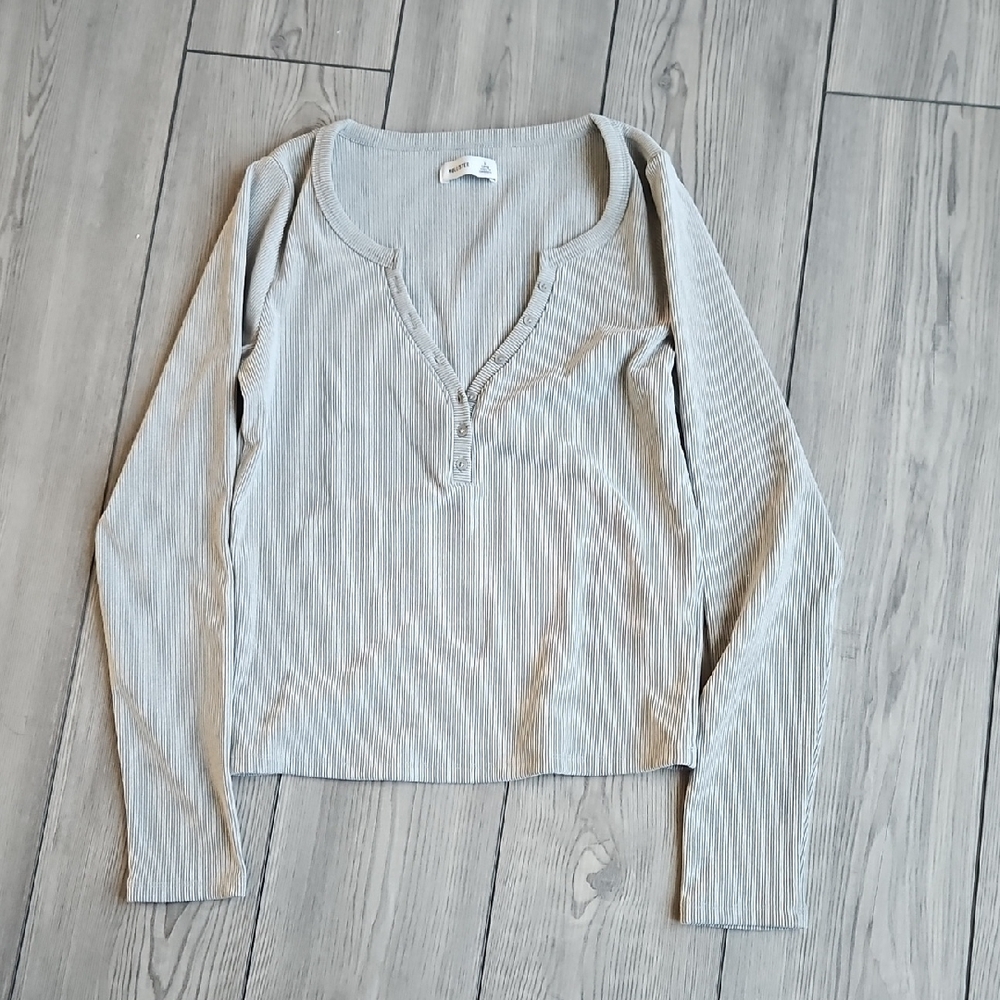 HOLLISTER ribbed henley